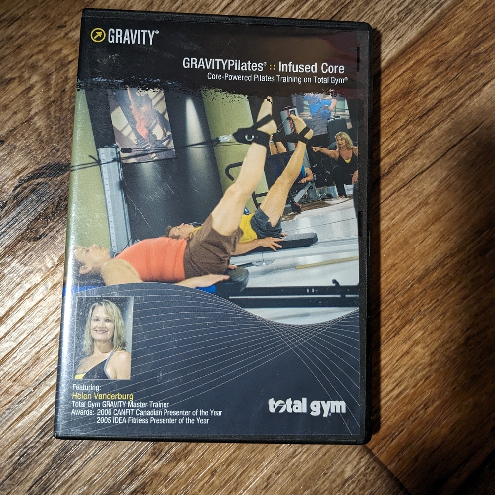 Total Gym Gravity Pilates Infused Core DVD Helen Vanderburg Core Powered Pilates
